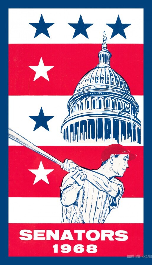 1968 Washington Senators Vintage Baseball Poster (1) - Row One Brand