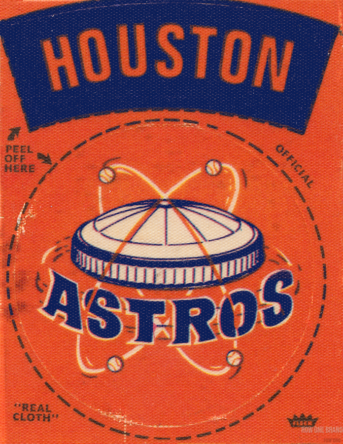 1969 Houston Astros Fleer Decal Metal Sign - Row One Brand