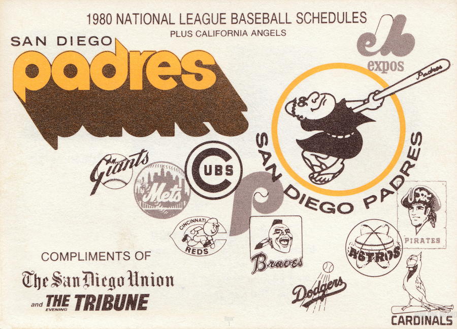 1980 San Diego Padres Retro Art - Row One Brand