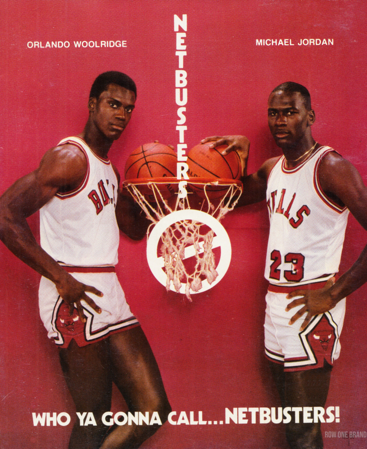 1984 Chicago Bulls Michael Jordan Netbusters Art Row One Brand