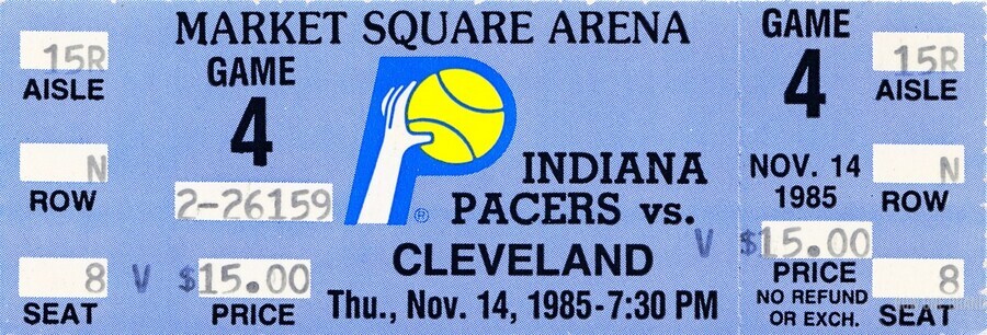Retro Market Square Arena Indiana Pacers Art - Row One Brand