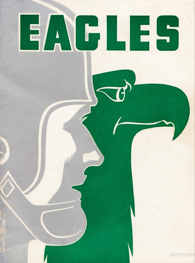 Vintage Philadelphia Eagles Art - Row One Brand