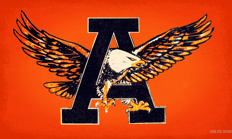 Vintage Fifties Auburn Tigers War Eagle A Art - Row One Brand