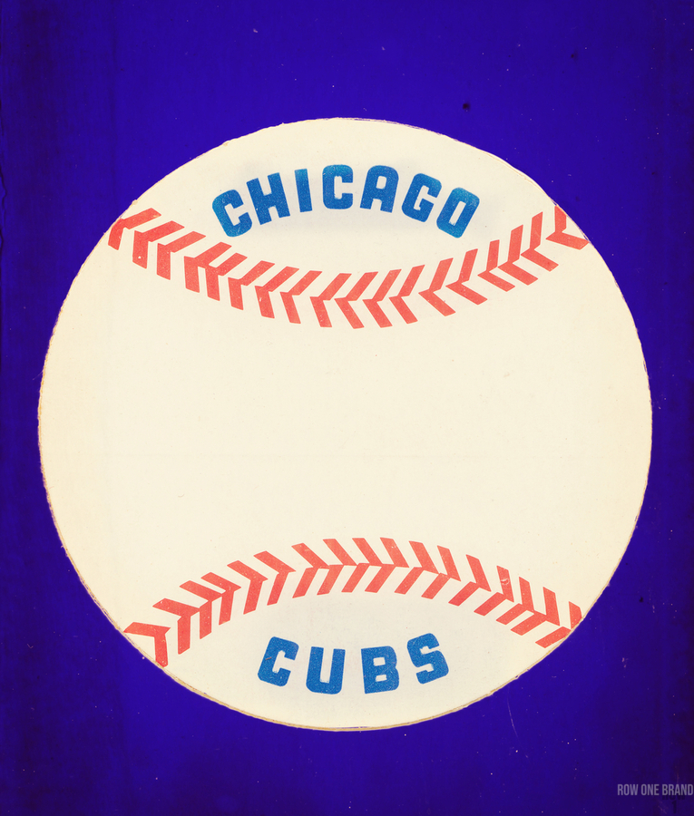 1980 Chicago Cubs Remix Art Zip Pouch by Row One Brand - Pixels Merch