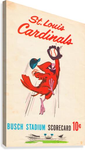 1963 St. Louis Cardinals Scorecard Wood Print - Row One Brand