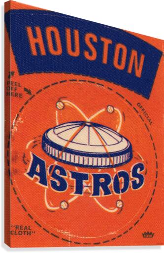 Houston Astros Retro Astrodome Logo Team Big Clock with 12 images