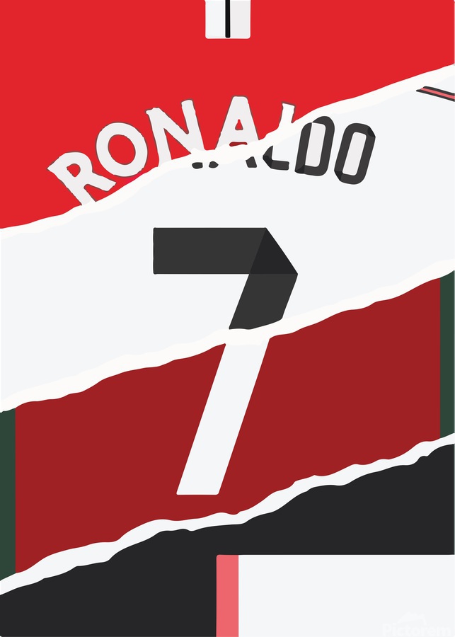 Custom framed Cristiano Ronaldo soccer jersey - Stu-Art Supplies