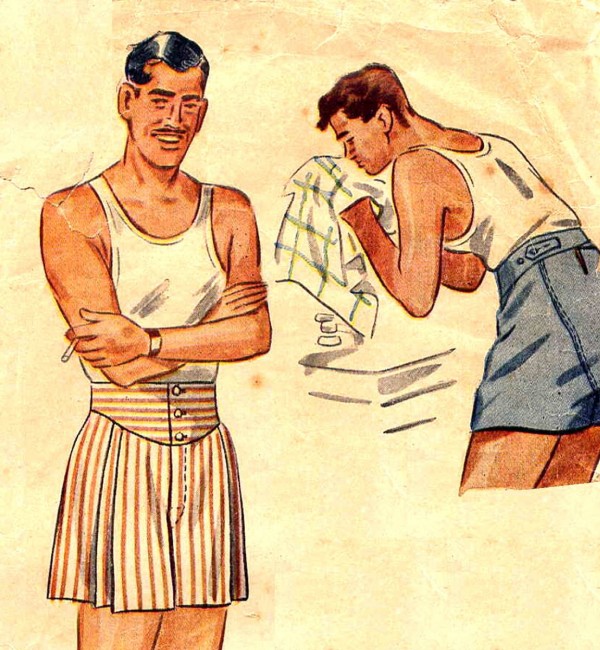 Clark Gable Underwear Mens Boxer Shorts - VINTAGE POSTER