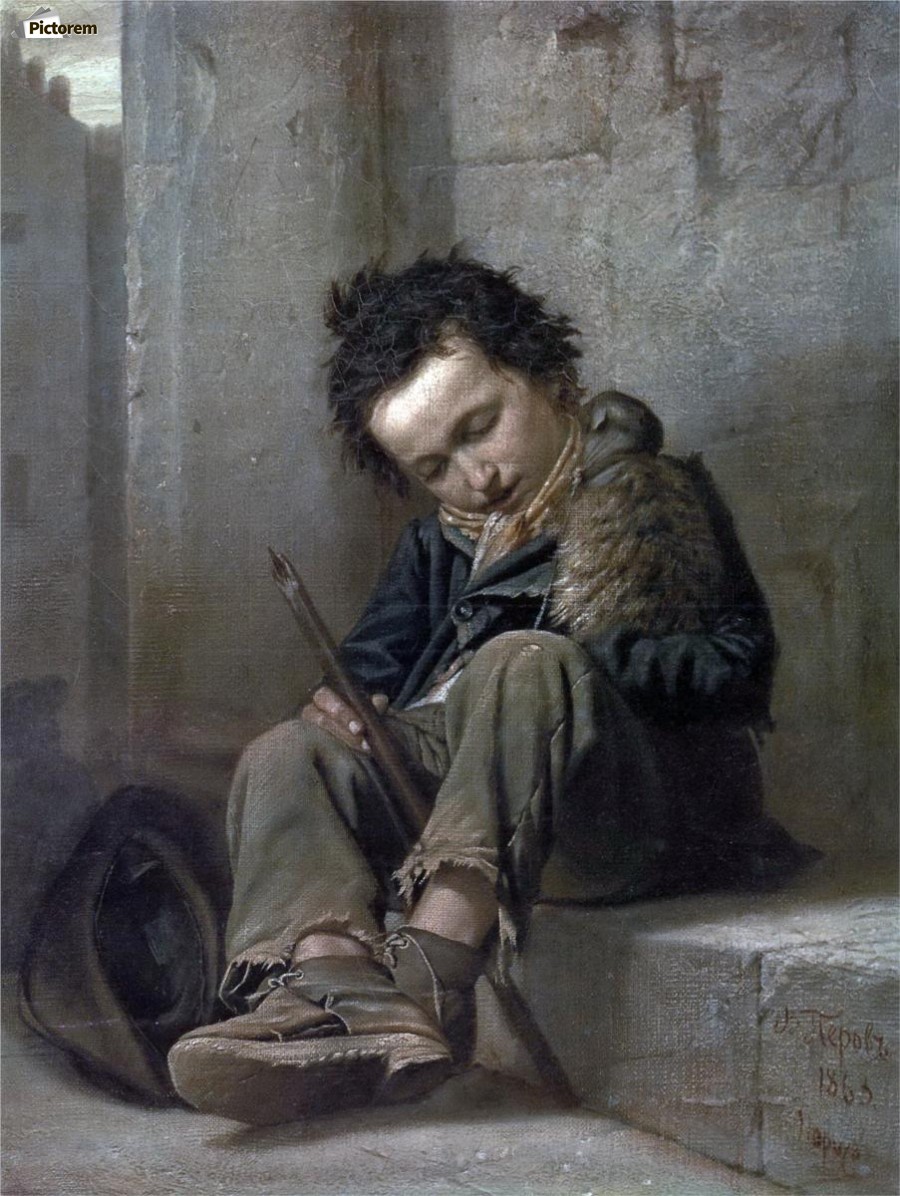 A poor boy - Vasily Grigorievich Perov