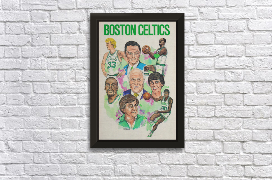 1982 boston celtics ticket stub art - Row One Brand
