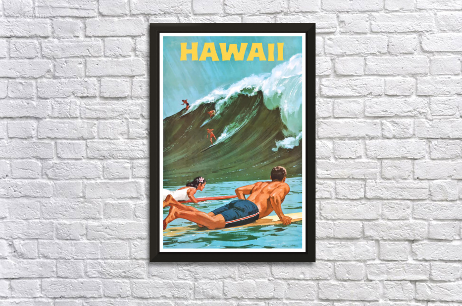 Hawaii 1960s Travel poster - Hawaii 1960s Travel - Posters and Art Prints