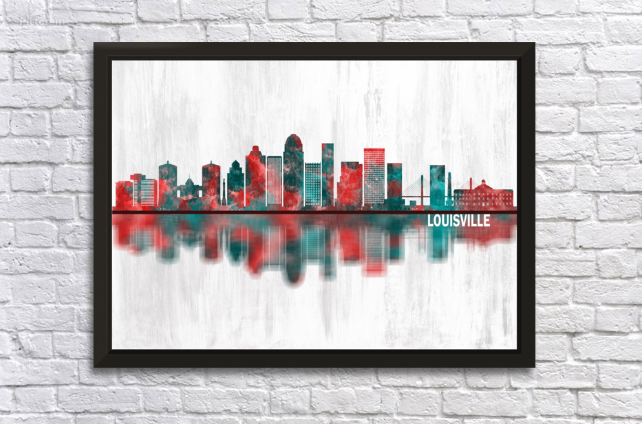 Louisville Kentucky Skyline, an art acrylic by Towseef Dar - INPRNT