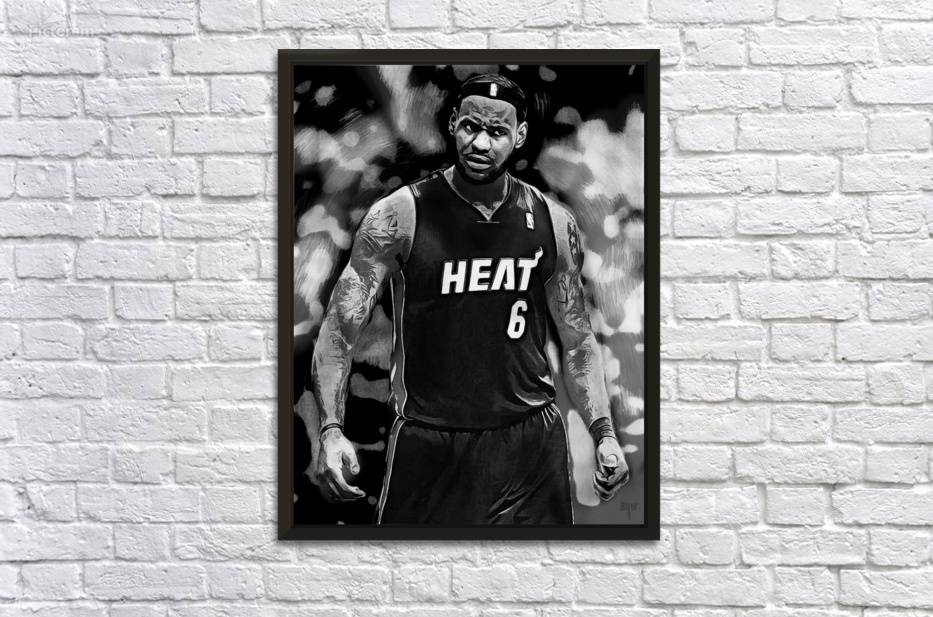 Legends Never Die LeBron James Miami Heat Collage Framed Memorabilia