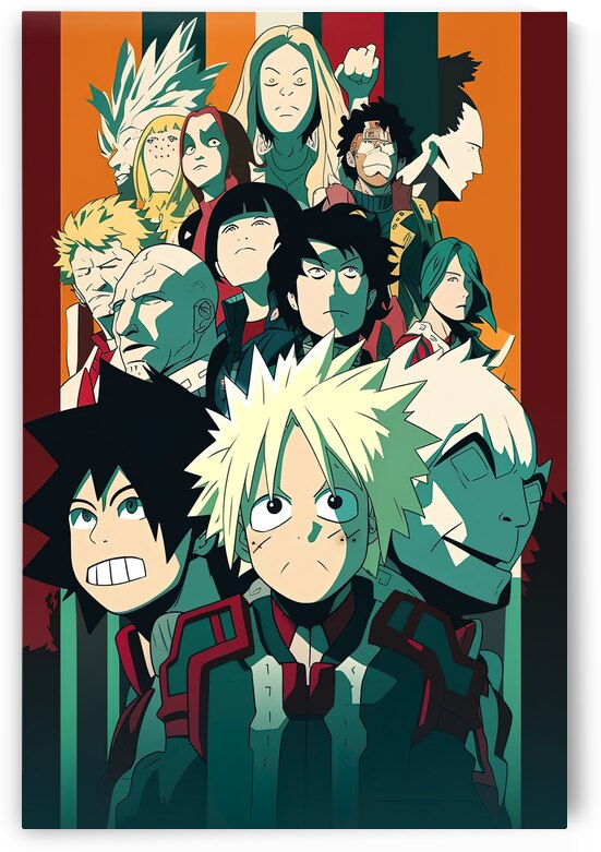 my hero academia anime style in minimalist poster 1679229512.0623 by CyclopsfromHungary