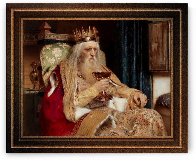 The King of Thule by Pierre Jean Van der Ouderaa Remastered Xzendor7 Classical Fine Art Old Masters Reproductions by xzendor7