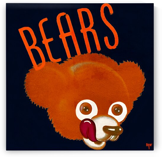 1946 Chicago Bears Remix Art  by Row One Brand