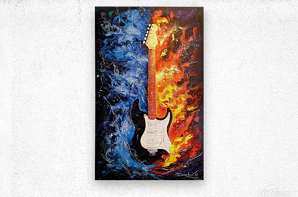 The sound of the guitar Paintings by Olha Darchuk 