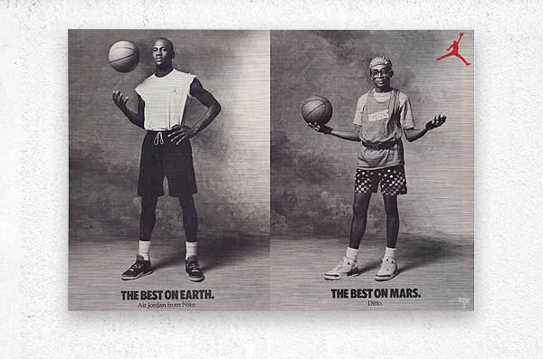 1988 Nike Air Jordan Mars Blackmon Ad Wall Art - Row One Brand