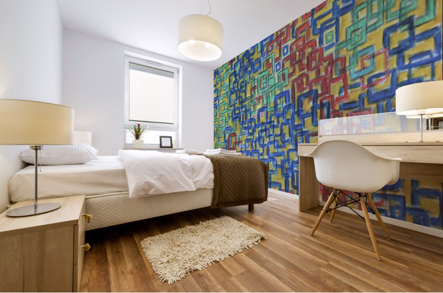 Squares Mural print