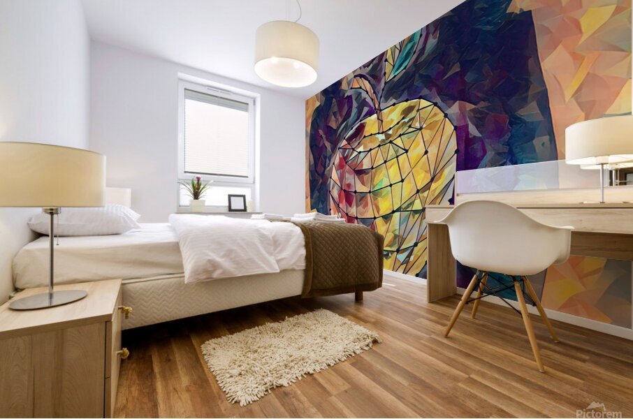 apple polyart 3 Mural print