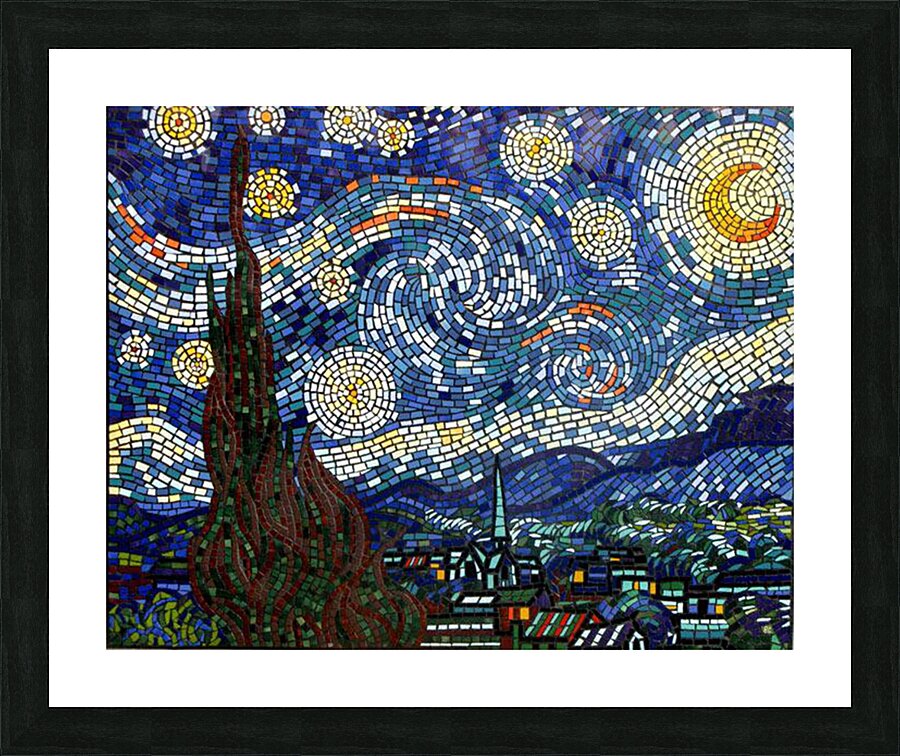 Starry Night (Van Gogh) - Mosaic Tile Art