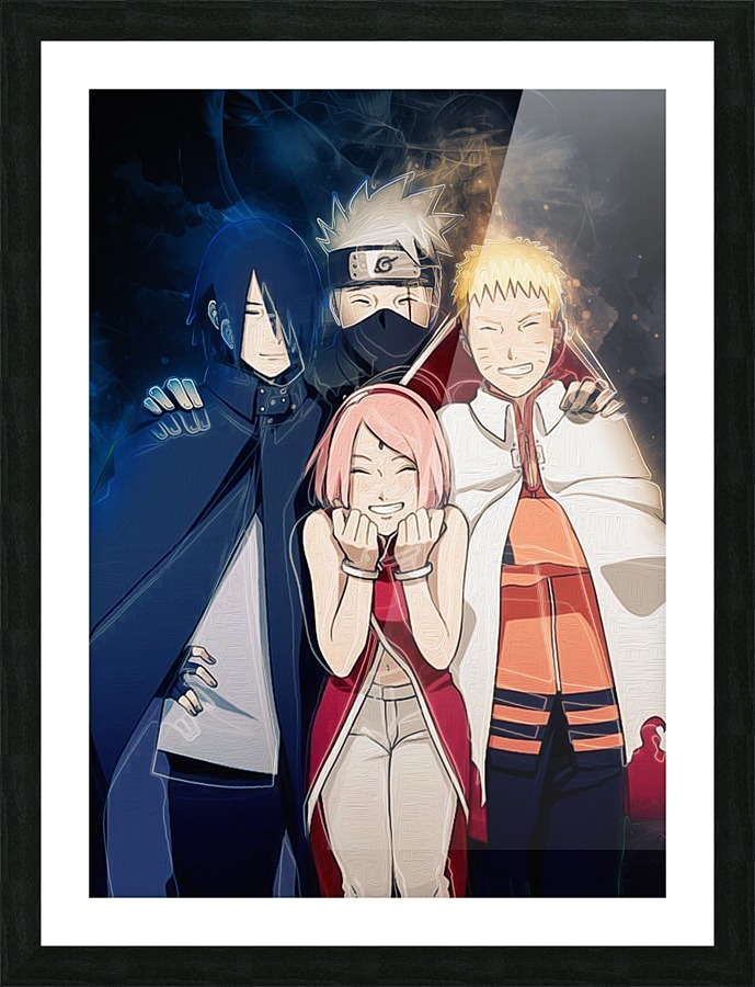 NARUTO SHIPPUDEN Framed print Adults and children