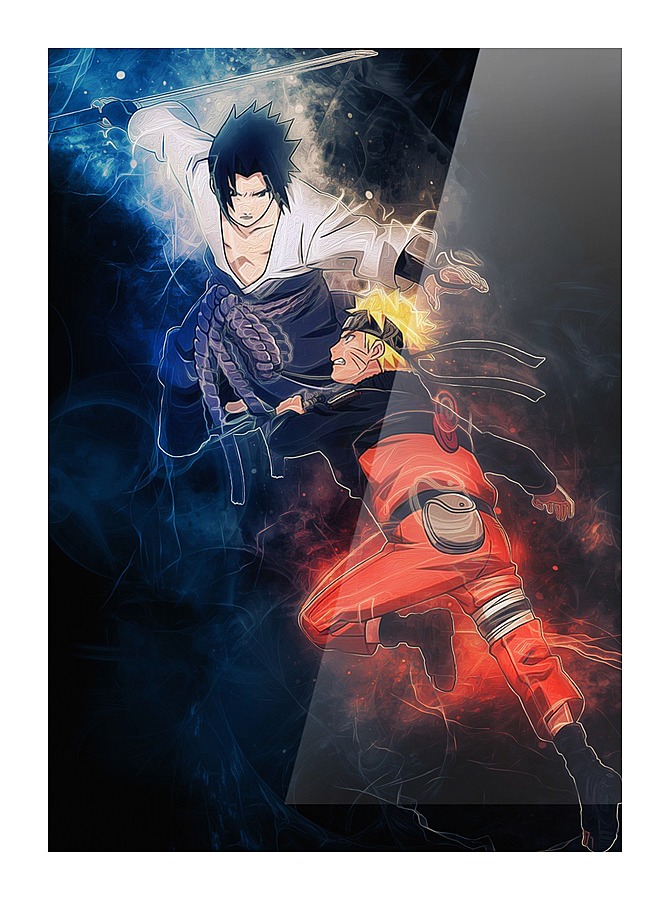 Naruto and Sasuke - Coolbits Artworks