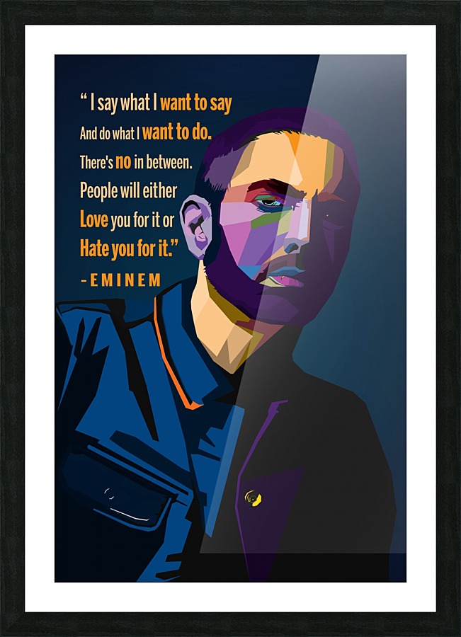 Eminem Quote Poster 
