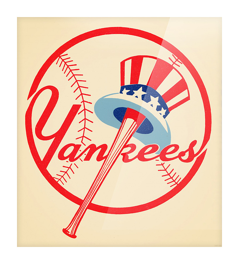 Vintage 1950's 1960s NY Yankees Baseball Charm Bracelet Letters