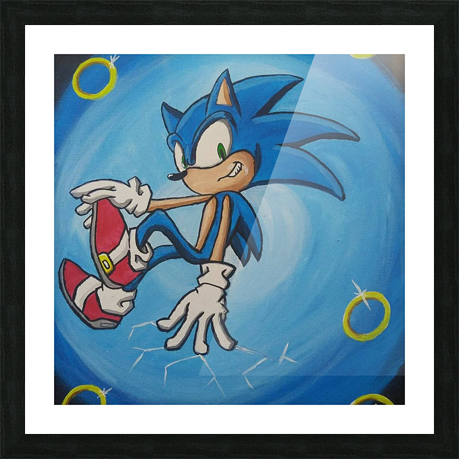 Sonic the Hedgehog, an art canvas by Retro Game Art - INPRNT