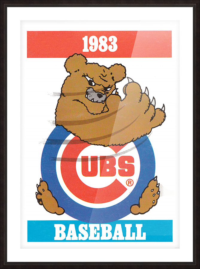 1963 chicago cubs vintage baseball art - Row One Brand