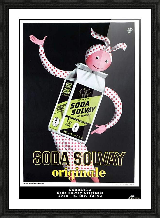 Soda Solvay - VINTAGE POSTER