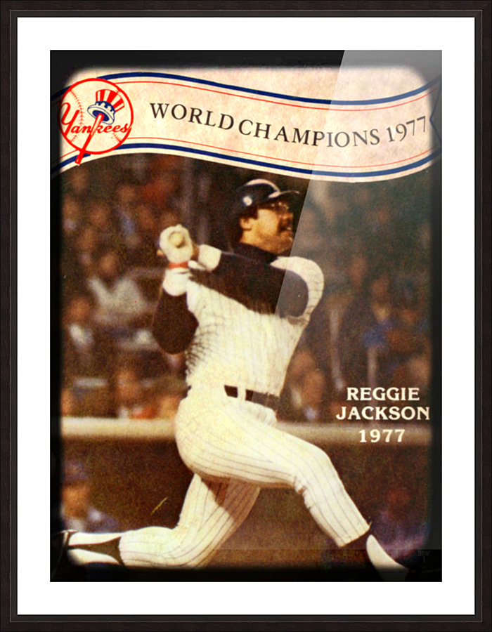 1977 New York Yankees Reggie Jackson Viewfinder Art - Row One Brand