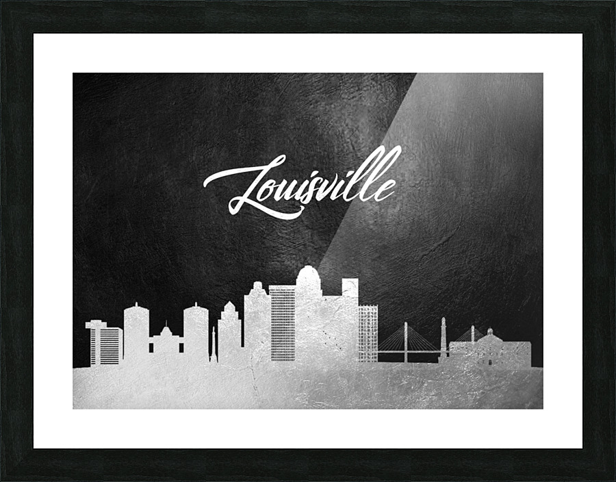 louisville framed print