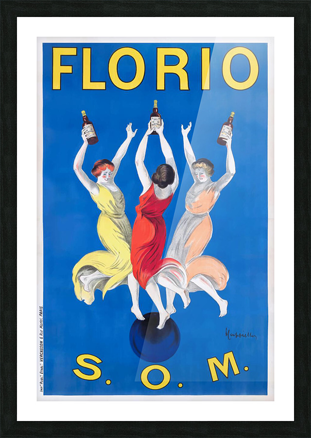 1911 Florio SOM Wine French Advertising Poster by