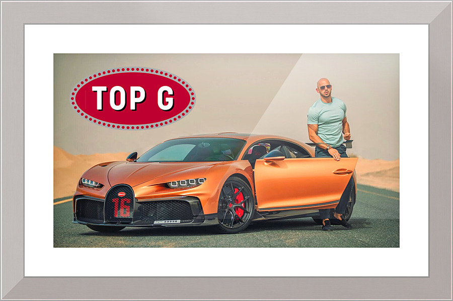 Top G Bugatti Canvas Print - Insomniarts Gallery