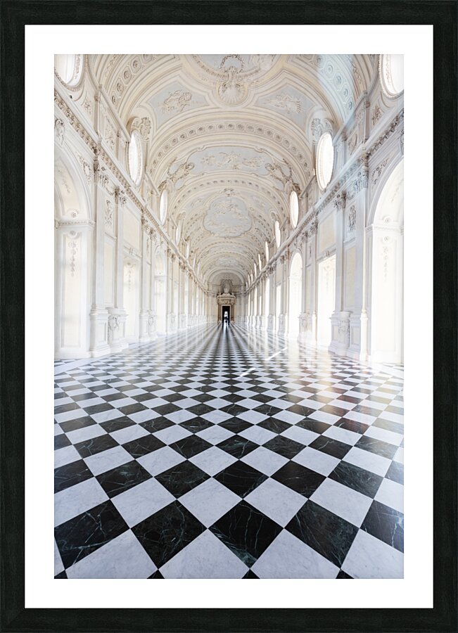 Reggia di Venaria Reale Italy - corridor perspective luxury ma