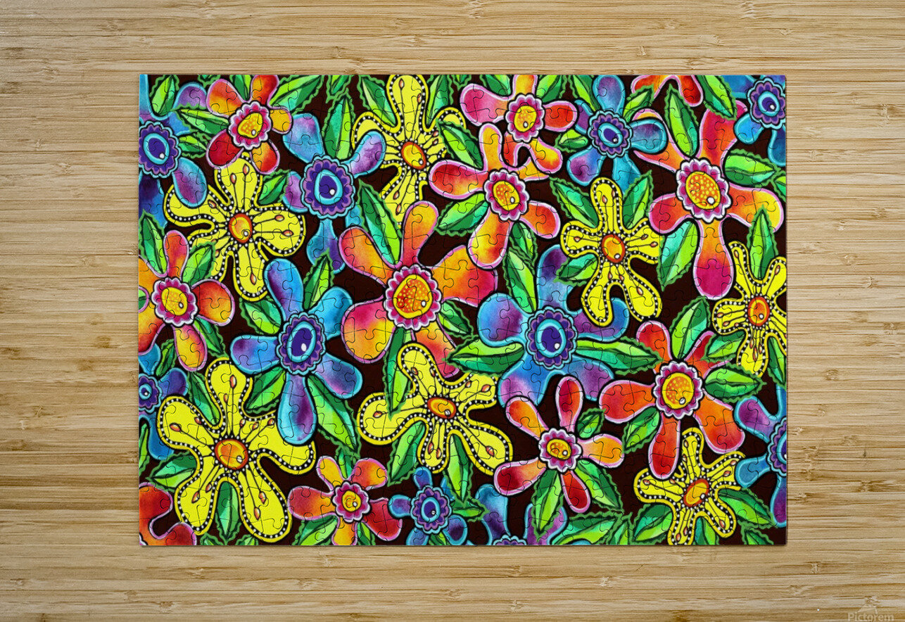 Paint a Funky Flowers Frame