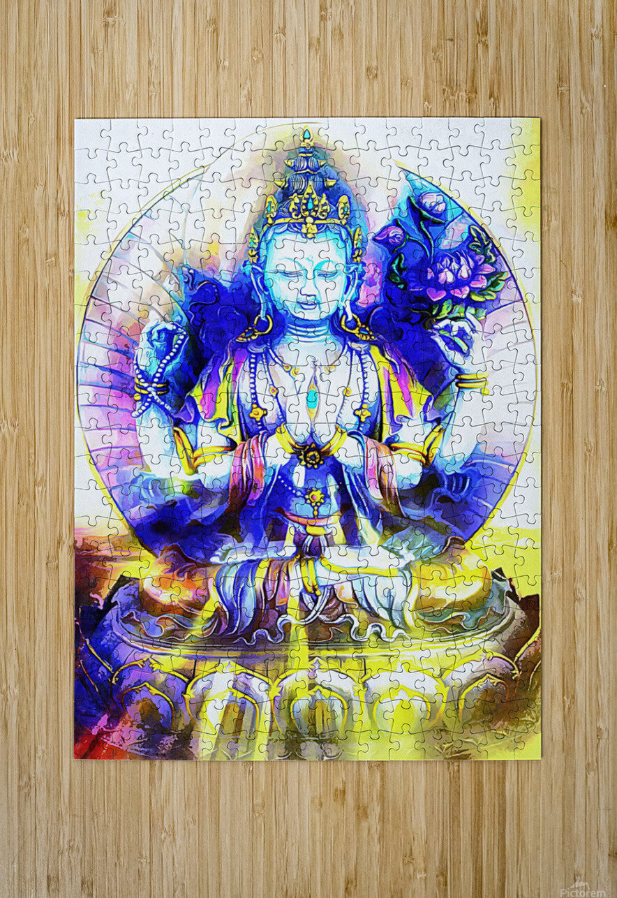 The Jewel in the Lotus - Om Mani Padme Om Jigsaw Puzzle