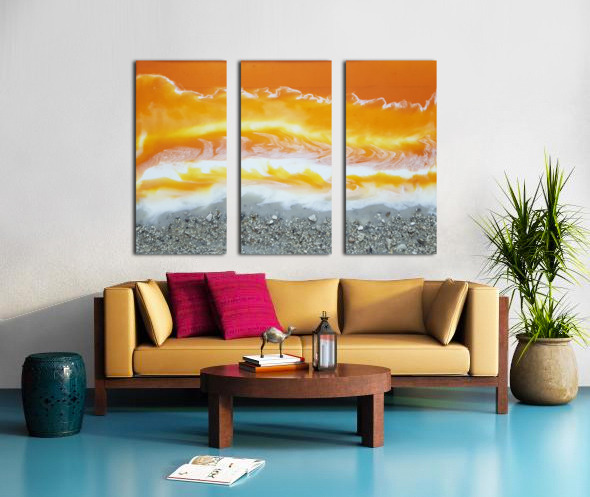 ArtProgram - Sea resin paint grey and orange - ArtProgram