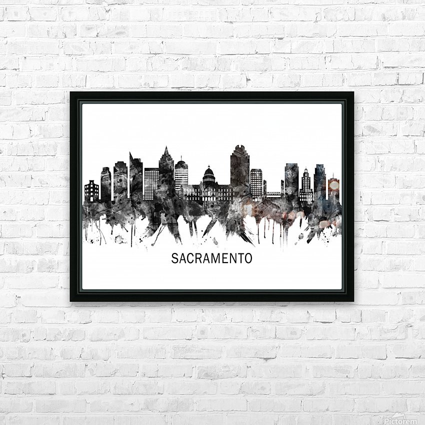 Sacramento California Skyline BW - Towseef Dar