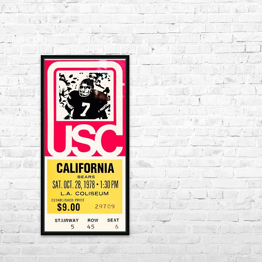 1978 usc trojans california ticket stub art poster - Row One Brand