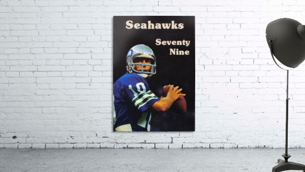 1979 Seattle Seahawks Jim Zorn Poster by Row One Brand