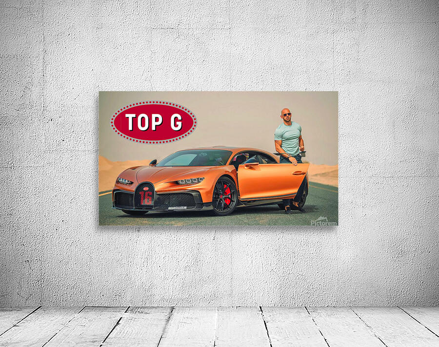 Top G Bugatti Canvas Print - Insomniarts Gallery