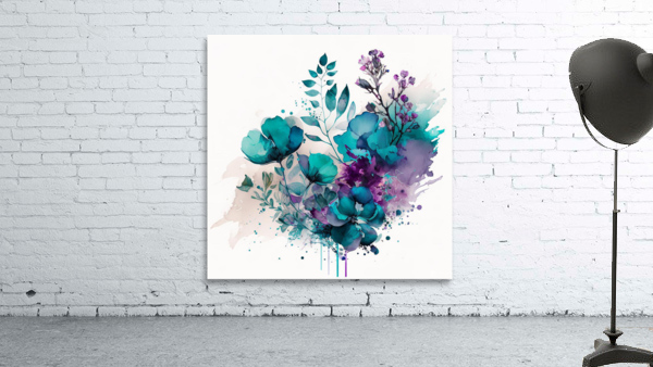 Violet Teal Watercolor 3 - diotoppo