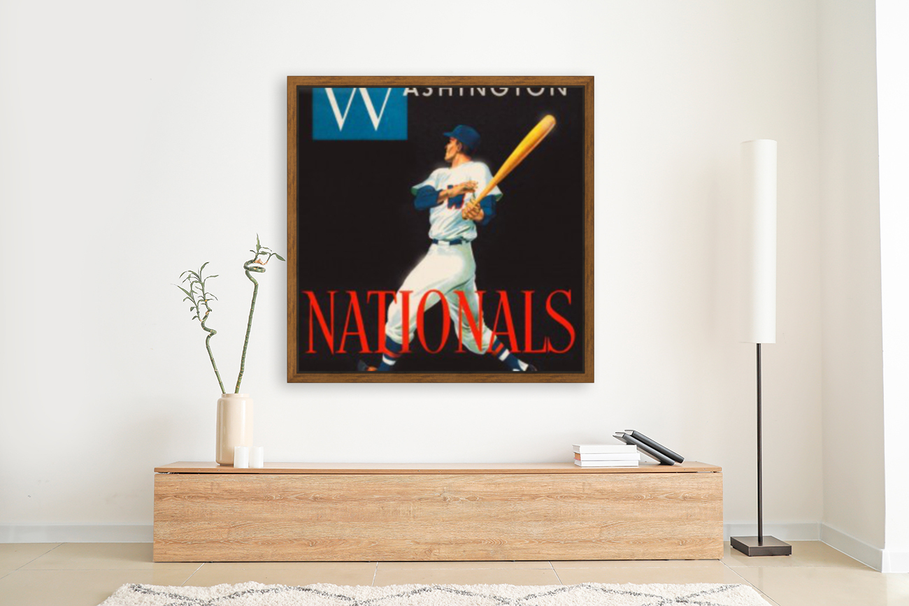 Vintage Washington Nationals Baseball Art - Row One Brand