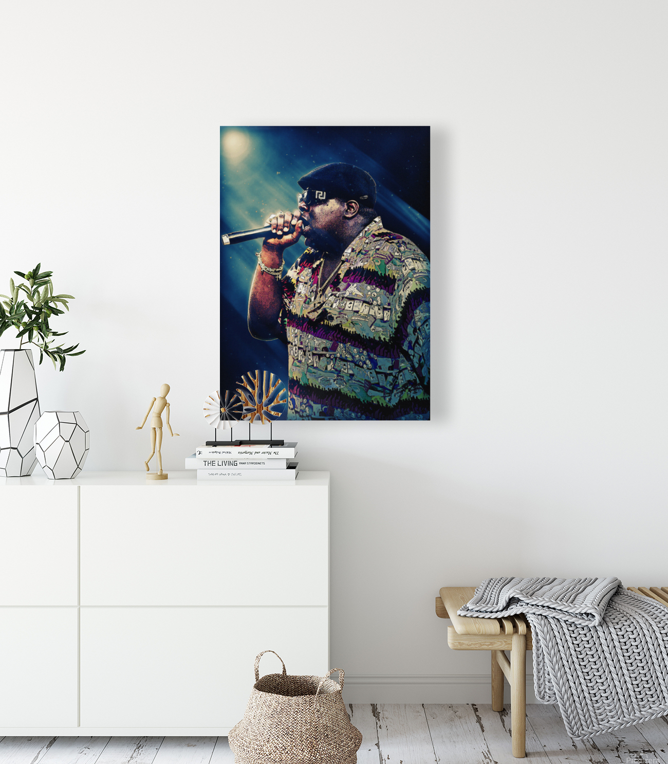 Biggie Smalls Midcentury Modern Art Print – Sandgrain Studio