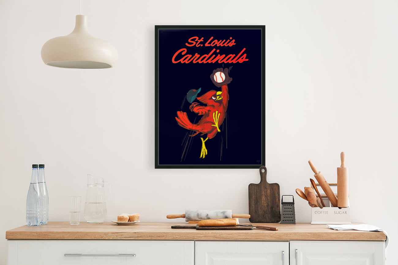 1963 St. Louis Cardinals Scorecard Remix Art