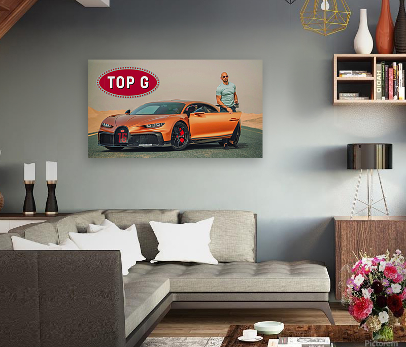 Top G Bugatti Canvas Print - Insomniarts Gallery