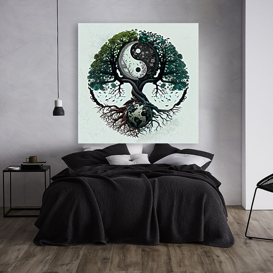 Wierook opbergdoos & brander (model hutten) in 6 populaire modellen (yin  yang, tree of life, flower of life, zon & maan, pentagram & boeddha)
